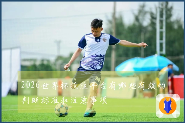 2026世界杯投注平台有哪些有效的判断标准和注意事项
