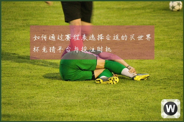 如何通过赛程表选择合适的买世界杯竞猜平台与投注时机